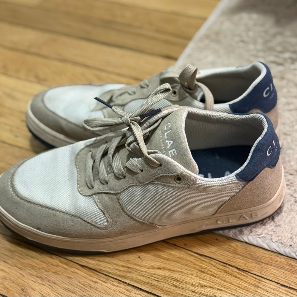 Clae Men's Tan and Navy Sneakers